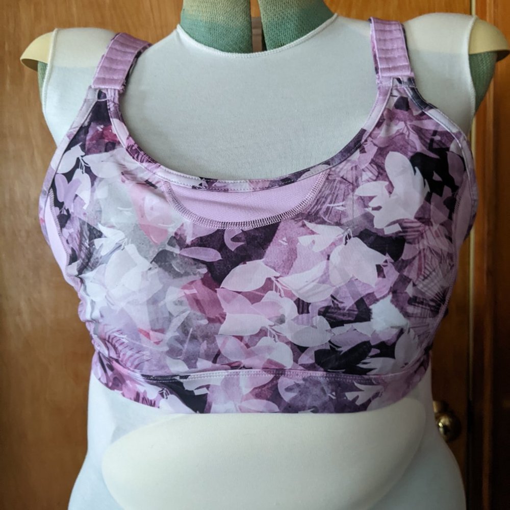 1 NWOT DULUTH TRADING floral Hellrassiere High Impact sports Bra Size XL